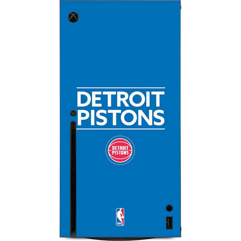 NBA Detroit Pistons Standard - Blue Xbox Series X Console Skin