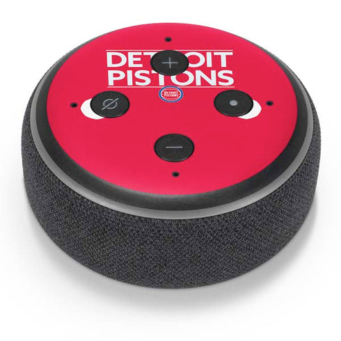 NBA Detroit Pistons Standard - Red Amazon Echo Dot Skin