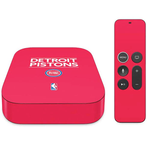 NBA Detroit Pistons Standard - Red Apple TV Skin