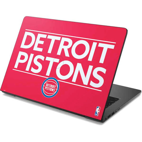 NBA Detroit Pistons Standard - Red Dell Chromebook Skin
