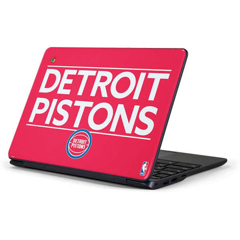 NBA Detroit Pistons Standard - Red Samsung Chromebook Skin