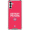 NBA Detroit Pistons Standard - Red Galaxy A13 5G Clear Case