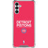 NBA Detroit Pistons Standard - Red Galaxy A13 5G Clear Case