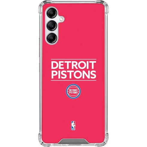 NBA Detroit Pistons Standard - Red Galaxy A15 5G Clear Case