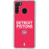 NBA Detroit Pistons Standard - Red Galaxy A21 Clear Case