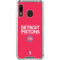 NBA Detroit Pistons Standard - Red Galaxy A30 Clear Case