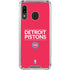 NBA Detroit Pistons Standard - Red Galaxy A30 Clear Case