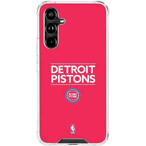 NBA Detroit Pistons Standard - Red Galaxy A54 5G Clear Case