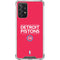 NBA Detroit Pistons Standard - Red Galaxy A72 5G Clear Case