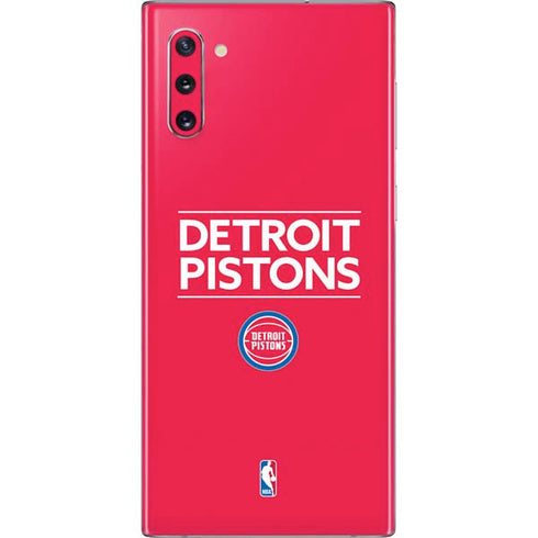 NBA Detroit Pistons Standard - Red Galaxy Note 10 Skin