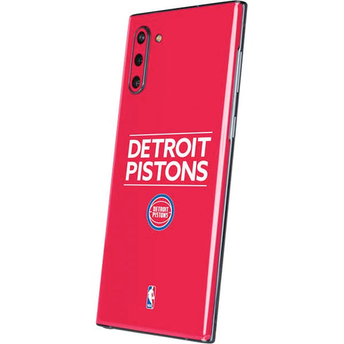 NBA Detroit Pistons Standard - Red Galaxy Note 10 Skin