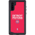NBA Detroit Pistons Standard - Red Galaxy Note 10 Waterproof Case