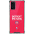 NBA Detroit Pistons Standard - Red Galaxy Note20 5G Clear Case