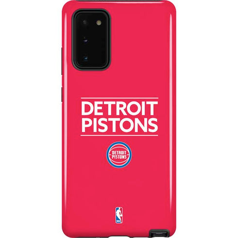 NBA Detroit Pistons Standard - Red Galaxy Note20 5G Pro Case