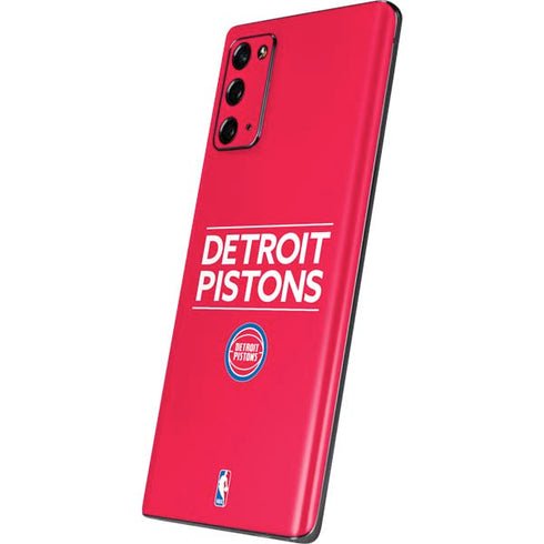 NBA Detroit Pistons Standard - Red Galaxy Note20 5G Skin