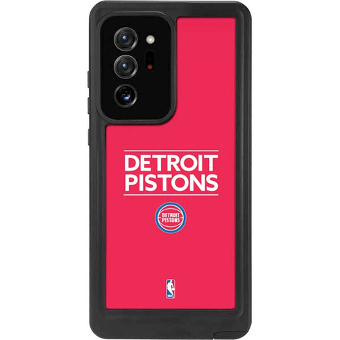 NBA Detroit Pistons Standard - Red Galaxy Note20 Ultra 5G Waterproof Case