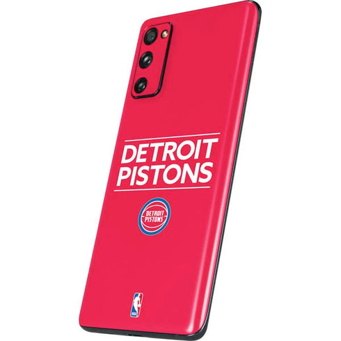 NBA Detroit Pistons Standard - Red Galaxy S20 Fan Edition Skin