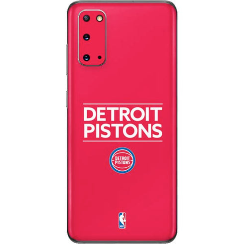 NBA Detroit Pistons Standard - Red Galaxy S20 Skin