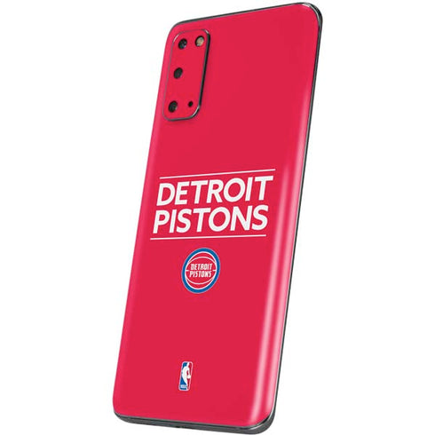 NBA Detroit Pistons Standard - Red Galaxy S20 Skin