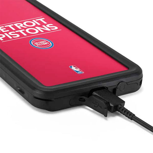 NBA Detroit Pistons Standard - Red Galaxy S20 Waterproof Case
