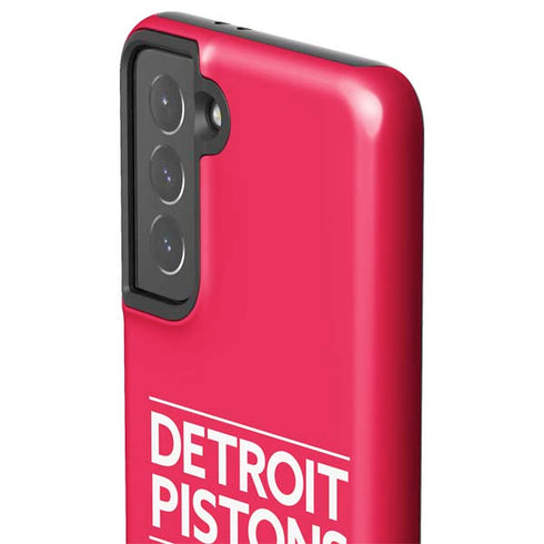 NBA Detroit Pistons Standard - Red Galaxy S21 5G Pro Case