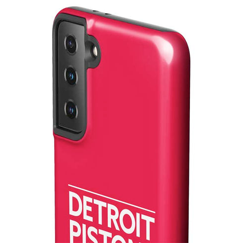 NBA Detroit Pistons Standard - Red Galaxy S21 FE Pro Case
