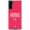 NBA Detroit Pistons Standard - Red Galaxy S21 Plus 5G Clear Case