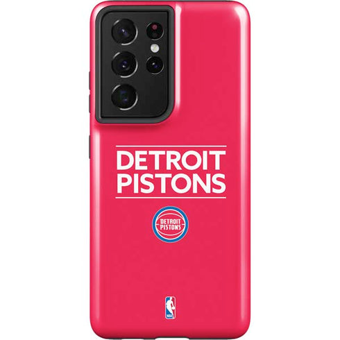 NBA Detroit Pistons Standard - Red Galaxy S21 Ultra 5G Pro Case