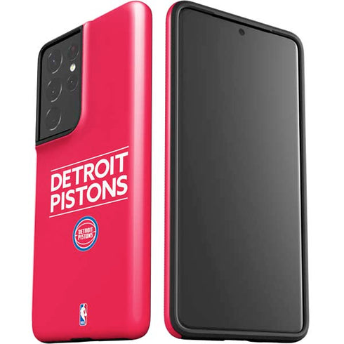 NBA Detroit Pistons Standard - Red Galaxy S21 Ultra 5G Pro Case