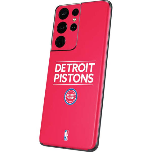 NBA Detroit Pistons Standard - Red Galaxy S21 Ultra 5G Skin