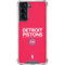 NBA Detroit Pistons Standard - Red Galaxy S22 Clear Case
