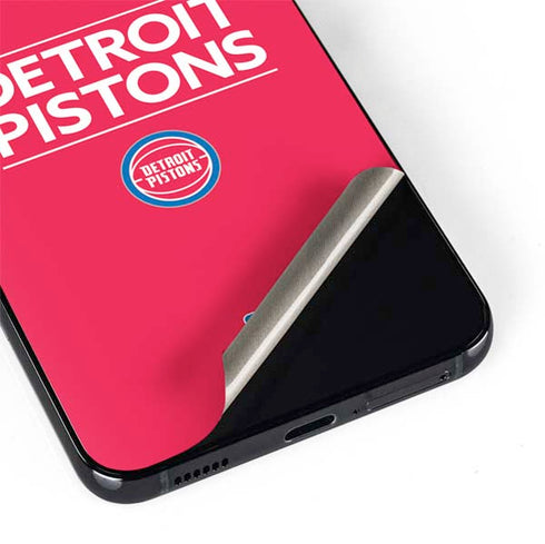 NBA Detroit Pistons Standard - Red Galaxy S22 Plus Skin
