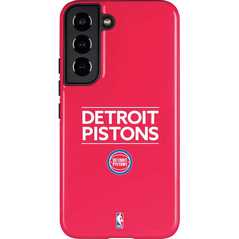 NBA Detroit Pistons Standard - Red Galaxy S22 Pro Case