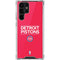 NBA Detroit Pistons Standard - Red Galaxy S22 Ultra Clear Case