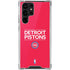 NBA Detroit Pistons Standard - Red Galaxy S22 Ultra Clear Case