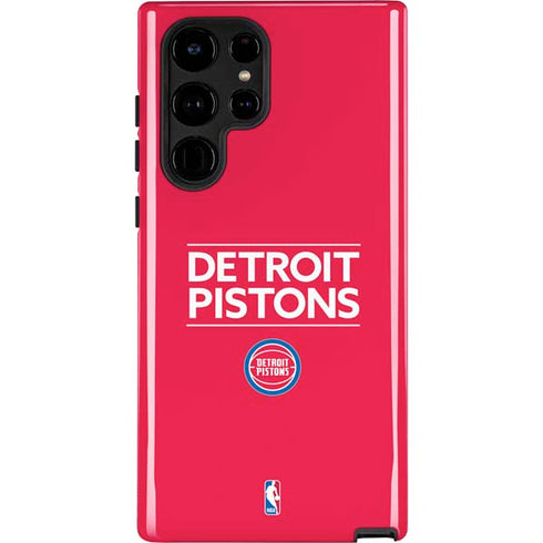 NBA Detroit Pistons Standard - Red Galaxy S22 Ultra Pro Case