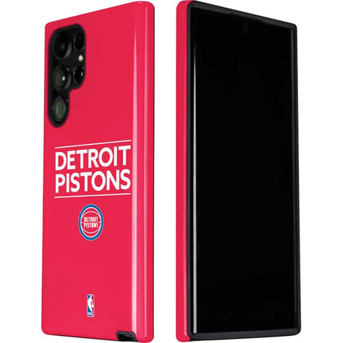 NBA Detroit Pistons Standard - Red Galaxy S22 Ultra Pro Case