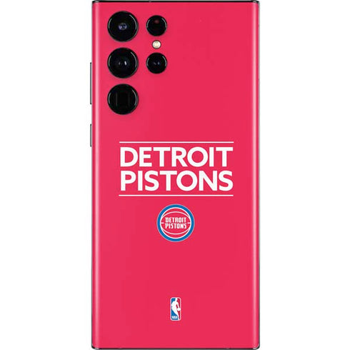 NBA Detroit Pistons Standard - Red Galaxy S22 Ultra Skin