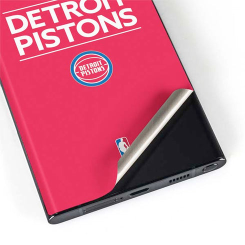 NBA Detroit Pistons Standard - Red Galaxy S22 Ultra Skin