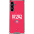 NBA Detroit Pistons Standard - Red Galaxy S23 FE Clear Case
