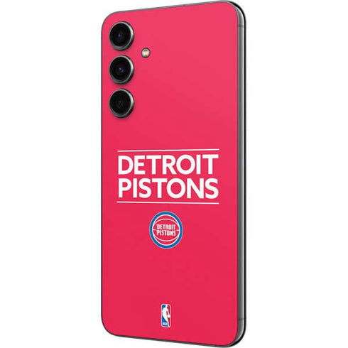 NBA Detroit Pistons Standard - Red Galaxy S23 FE Skin