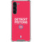 NBA Detroit Pistons Standard - Red Galaxy S23 Plus Clear Case