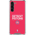 NBA Detroit Pistons Standard - Red Galaxy S23 Plus Clear Case