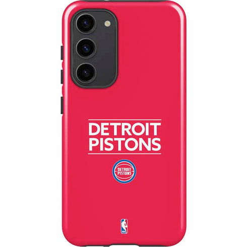 NBA Detroit Pistons Standard - Red Galaxy S23 Plus Pro Case