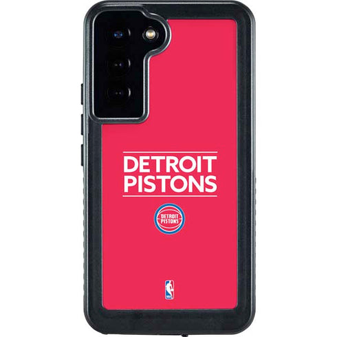 NBA Detroit Pistons Standard - Red Galaxy S23 Plus Waterproof Case