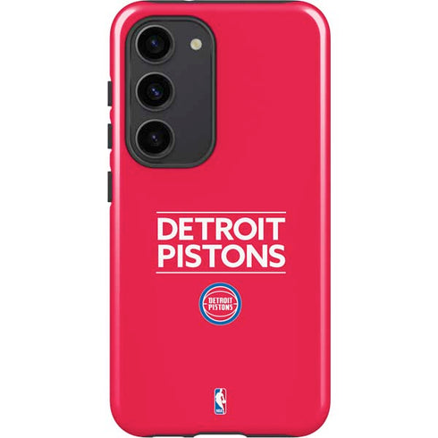 NBA Detroit Pistons Standard - Red Galaxy S23 Pro Case