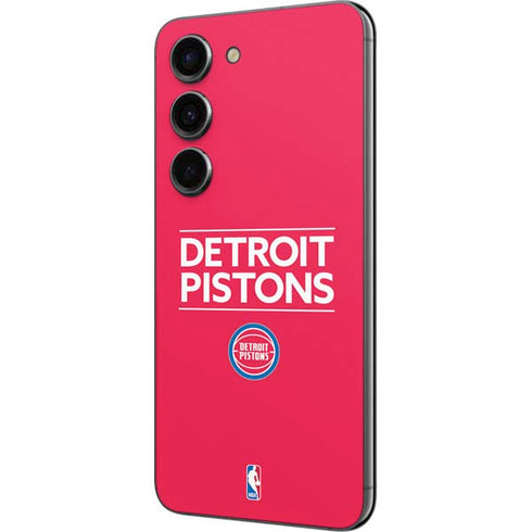 NBA Detroit Pistons Standard - Red Galaxy S23 Skin