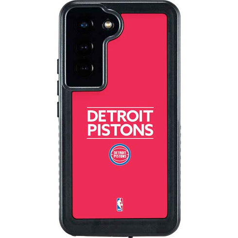 NBA Detroit Pistons Standard - Red Galaxy S23 Waterproof Case