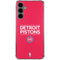 NBA Detroit Pistons Standard - Red Galaxy S24 Plus Clear Case