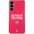 NBA Detroit Pistons Standard - Red Galaxy S24 Plus Clear Case